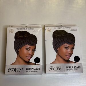 Firstline Evolve  Black Wrap Scarf - 60" Extra Long